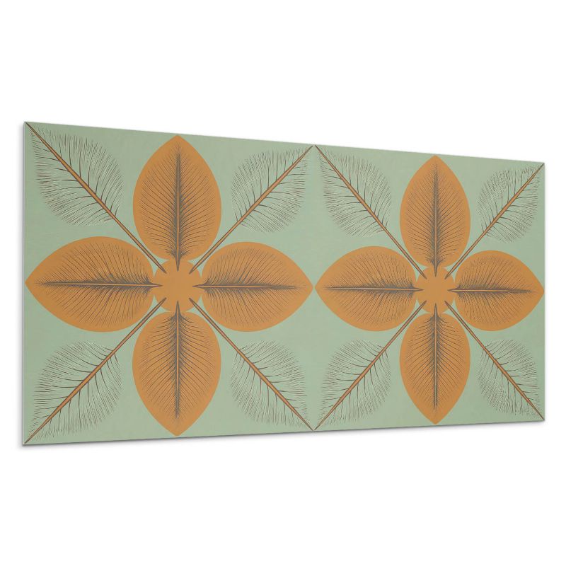 Kafelki samoprzylepne Wallfluent 60x30 cm Wzór liści w harmonijnej kompozycji 6 szt.