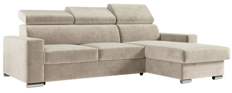 Narożnik MKS Meble FOX L uniwersalny Beżowy welvet 1szt.