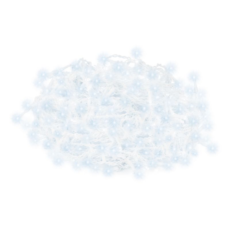 Kurtyna świetlna Springos 500 led girlanda, lampki wewnętrzno-zewnętrzne sople zimny biały 1 szt.