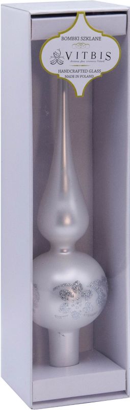 Czub na choinkę 60 x 250 mm szpic dekorowany wersja 2