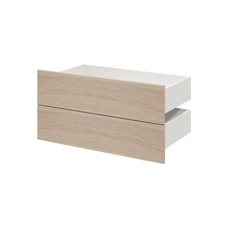 Szuflada zewnętrzna do korpusu 45 x 75 cm GoodHome Atomia dąb 2 szt.