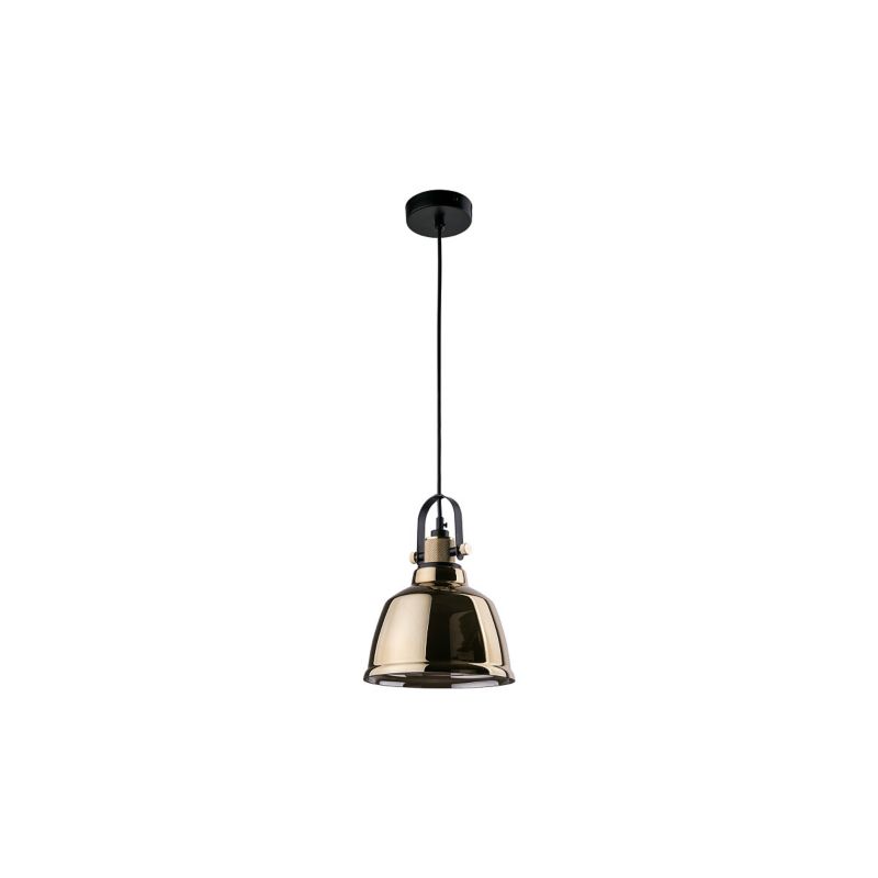 Lampa wisząca Nowodvorski Lighting Amalfi czarno-złota industrialna szklana 1xE27 x 60W 1 szt.