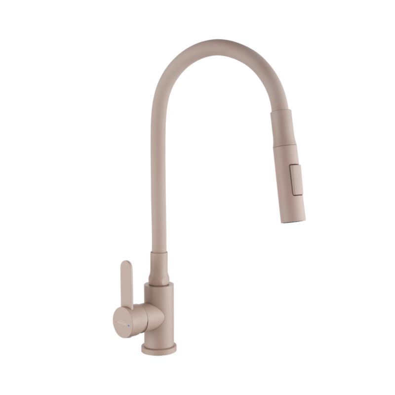 Bateria kuchenna Invena Roko z ruchomą 2-funkcyjną wylewką beżowa 1 szt.