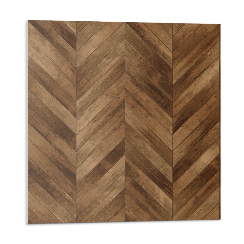 Kafelki samoprzylepne Wallfluent 30x30 cm Motyw desek w jodełkę 9 szt.