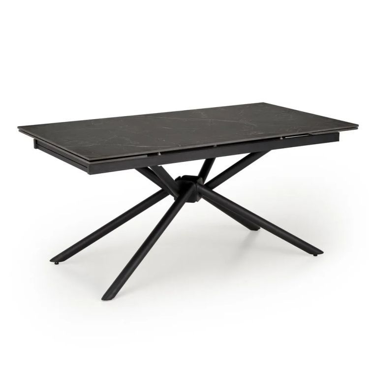 Stół Halmar rozkładany VITORINO 160(220)x90 czarny marmur 1 szt