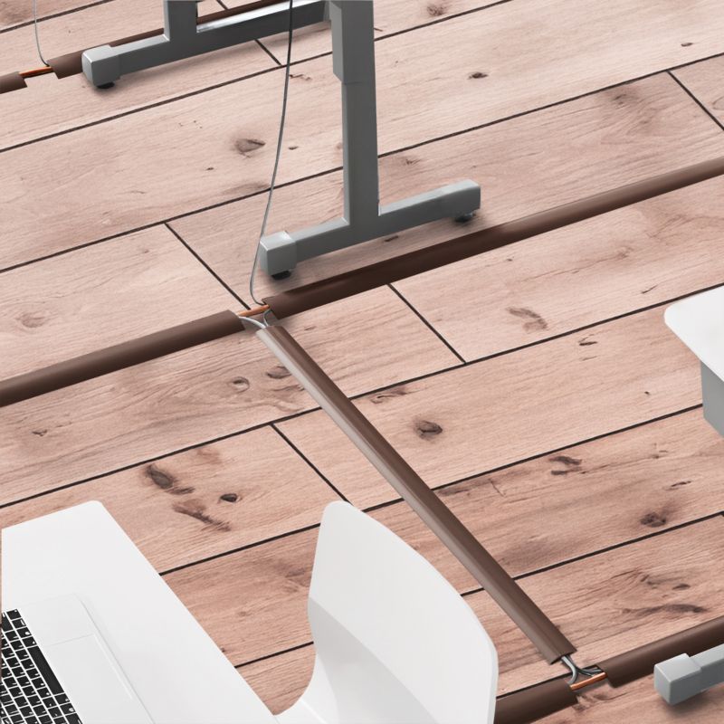 Listwa kablowa maskująca PCV 10x40mm, QUEST, półokrągła, maskownica kabli, beż, 2m