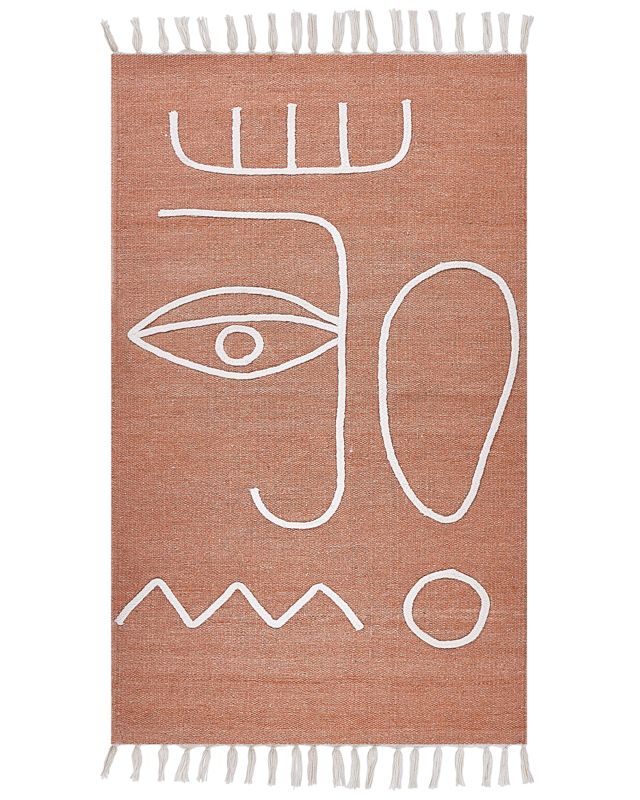 Dywan zewnętrzny 80 x 150 cm jasnoczerwony Yavu 1 szt.