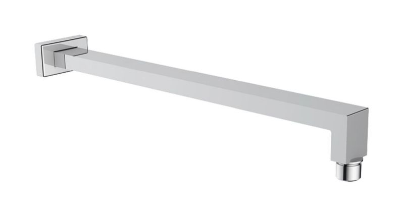 Ramię deszczownicy ścienne Oltens Lagan (S) chrom 40 cm prostokątne, mosiądz, 1 szt.