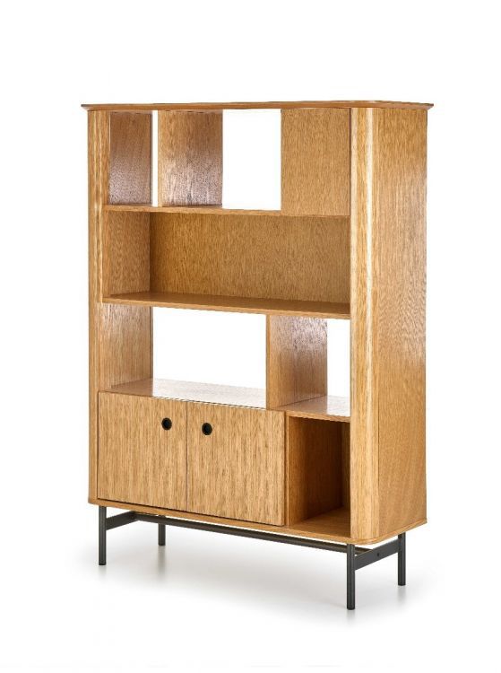 Regał Halmar na książki SMART REG-2 dąb/czarny 1 szt