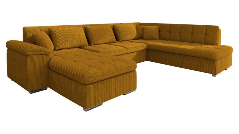 Narożnik MIRJAN 24 Niko Bis Sztruks lewy musztardowy 1 szt.