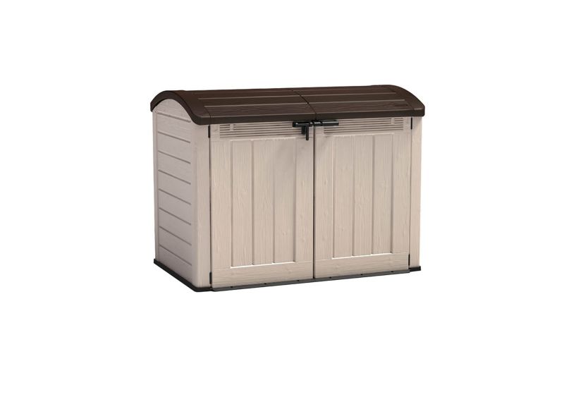 Schowek ogrodowy Keter Store It Out Ultra 2000L na narzędzia lub śmietniki - Beż