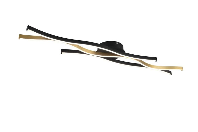 Lampa sufitowa wisząca Trio Blaze 9912 złoto-czarna nowoczesna wbudowany LED 35W 1 szt.