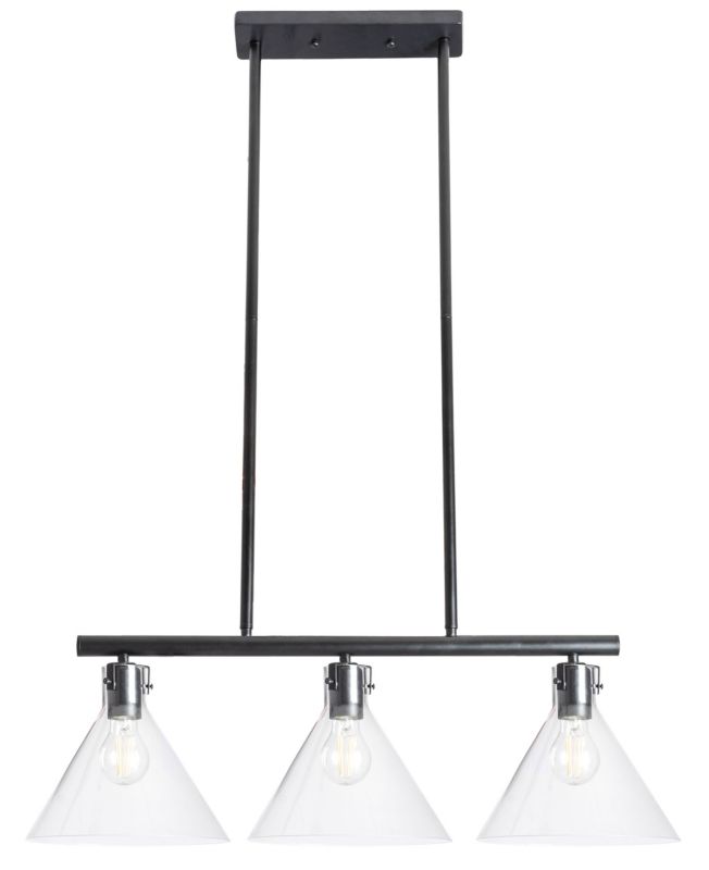 Lampa Sufitowa Wisząca Toolight App318-3Cp Czarny 1 Szt