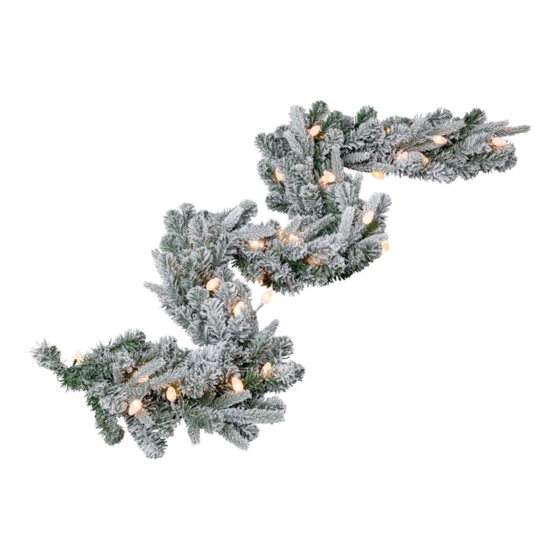 Girlanda 183 cm bielona + led