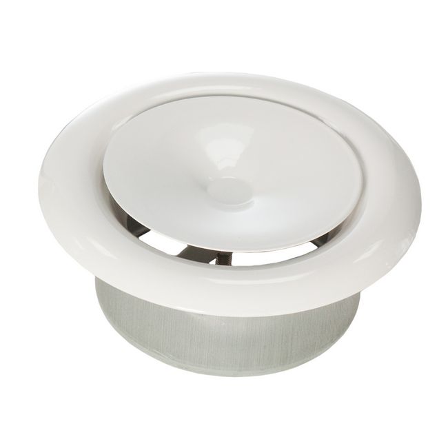 Anemostat nawiewny Darco 100 mm z ramką biały