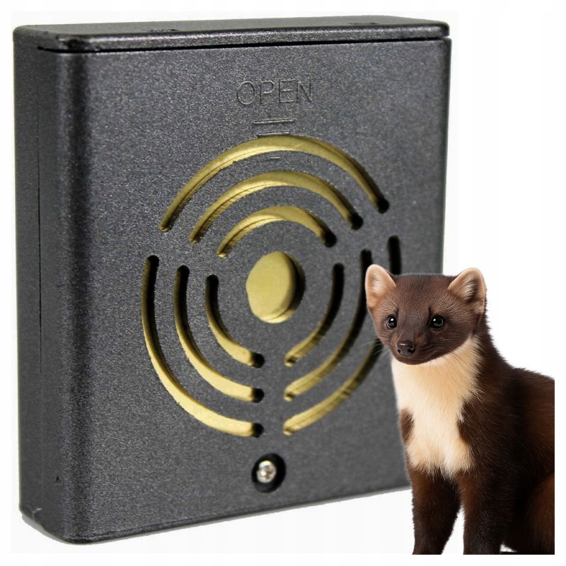 Ultradźwiękowy odstraszacz gryzoni Zielona Łapka bezprzewodowy na kuny myszy 200m 1 szt.