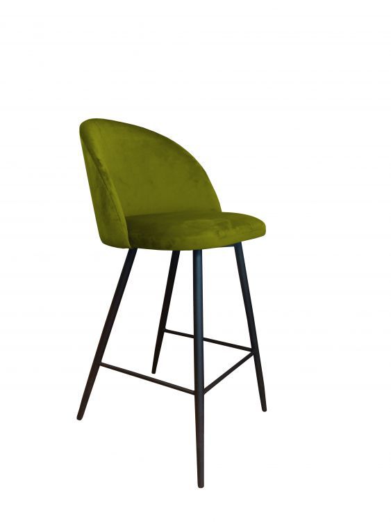 Hoker niski CLAUDINE BL VELVET oliwkowy ATOS 1 szt.