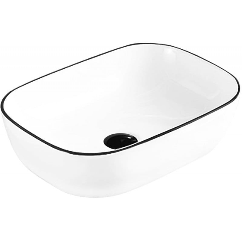 Umywalka nablatowa Mexen Rita biały/czarny 45,5x32,5 cm 1 szt.