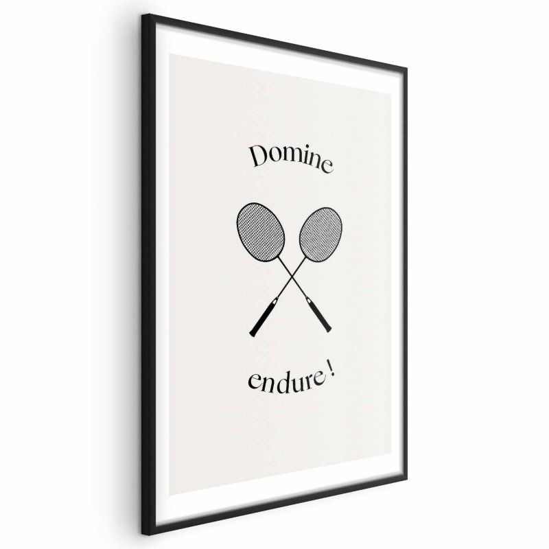Plakat Artgeist Rakiety do badmintona 29,7x42 cm z ramą czarną 1 szt