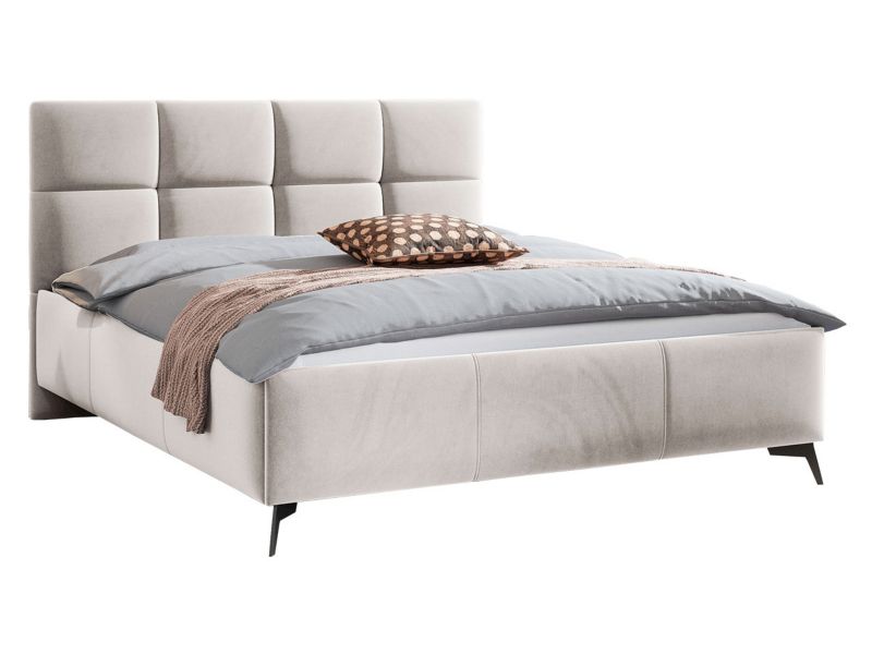 Łóżko tapicerowane MIRJAN 24 Genua 180x200 beżowy 1 szt.