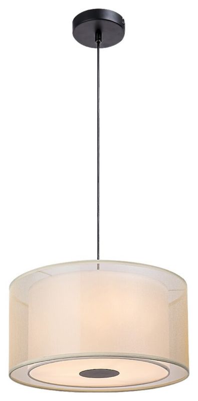 Lampa wisząca Rabalux Aneta czarno-beżowa wym: 120 x 41,5 x 41,5 cm 3xE27 x 40W 1 szt.