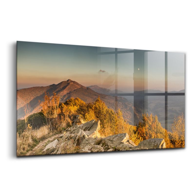 Obraz Szklany Wallfluent 120x60 cm Góry Bieszczady 1 szt.