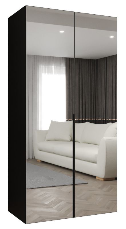 Szafa uchylna otwierana ALICANTE 3 100 wys 202 cm Czarny + Czarny 1 szt