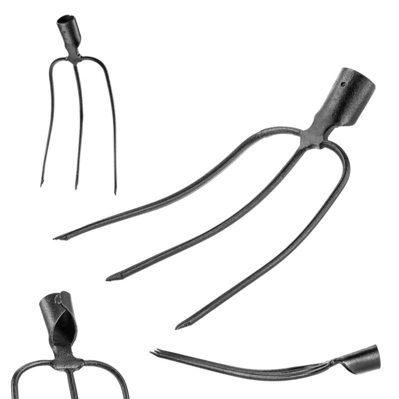 Widły KADAX 3-Zębne Gospodarcze Ogrodowe Do Siana Obornika Stalowe Bez Trzonka 1szt.