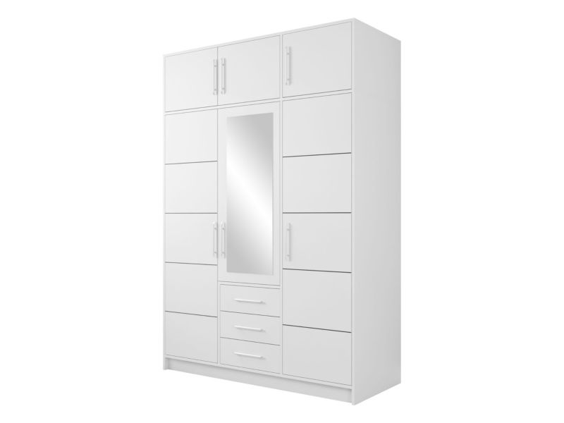 Szafa MIRJAN 24 z lustrem Bali D3 + Nadstawka biały 1 szt.