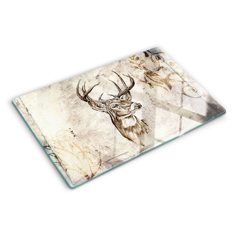Deska szklana Tulup 80x52 cm Leśna Sylwetka Jelenia 1 szt.