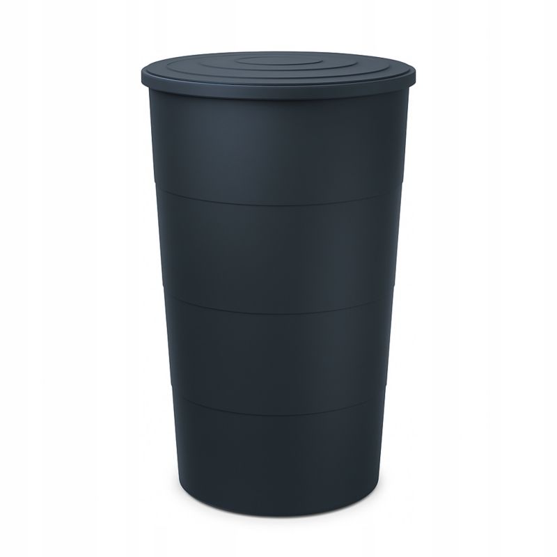Zbiornik Na Deszczówkę FEINZ 200L Antracyt 600 X 1060 Mm Pojemnik Z Pokrywką 1 Szt.