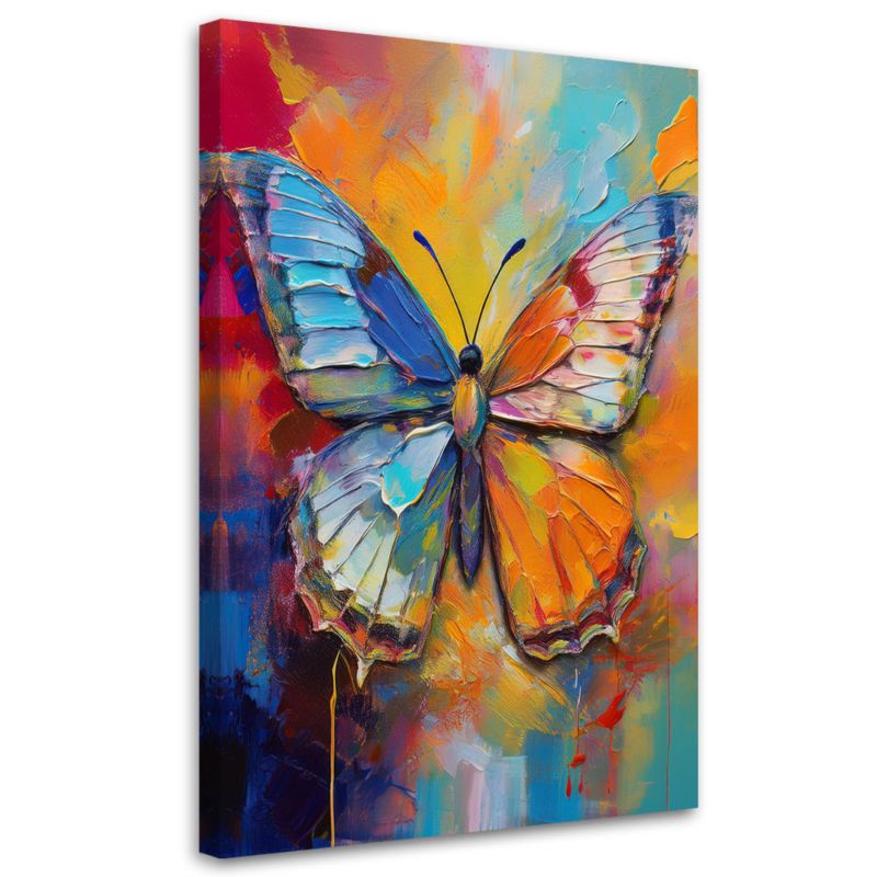Obraz do salonu Feeby Motyl na Kolorowym Tle 70x100cm 1szt