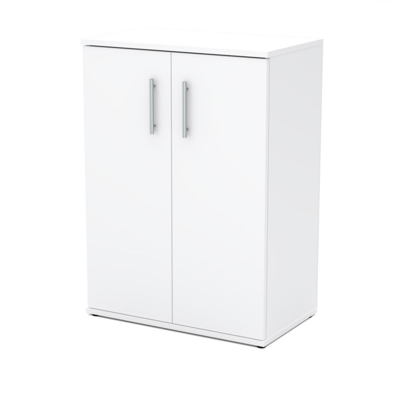 Komoda Hurtownia-Mebli 2 Drzwi Dual 60cm Biały Mat Biały Mat 60x35x82 cm 1szt.