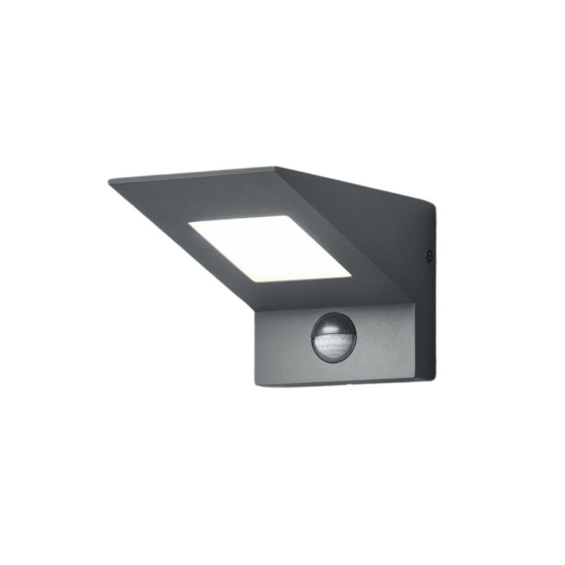 Kinkiet zewnętrzny z czujnikiem Trio Nelson antracyt LED 8W 3000K 850lm IP54 wym: 10,2 x 9,9 x 9,9 cm aluminium - 1 szt.