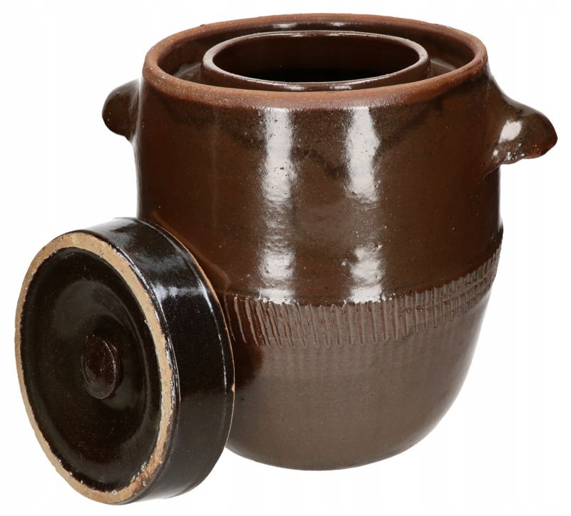 Beczka kamionkowa KOTARBAU z pokrywką brązowa 17 l 1 szt.