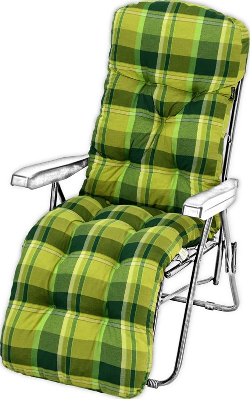 Poduszka na leżak z podnóżkiem AMPO gruba zielony limonka 1 szt.