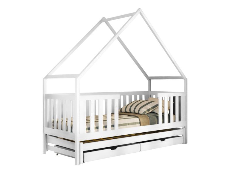 Łóżko dziecięce domek MIRJAN 24 Magic 80x180 biały 1 szt.