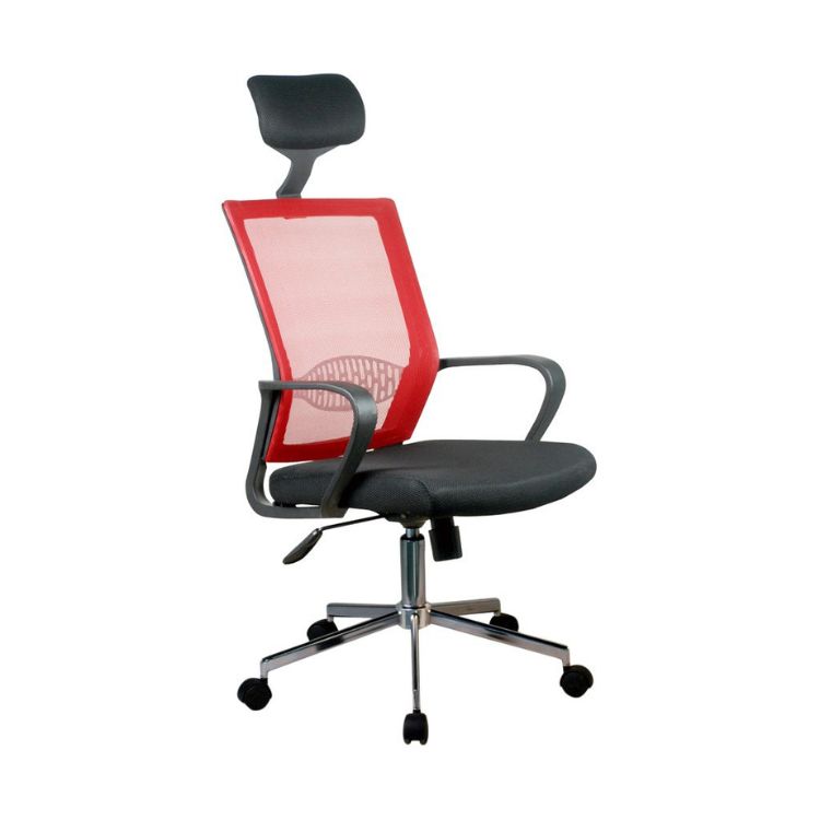 Fotel biurowy OCF9 siatkowy Czerwony 1 szt.