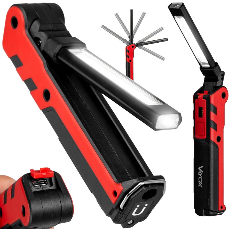 Latarka warszatowa Vayox VA0104 akumulatorowa magnes 360lm 1 szt.