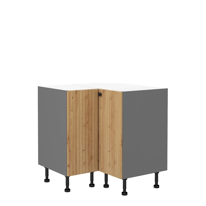 Stojąca szafka kuchenna narożna lamele ALEPPO