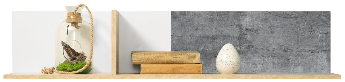 Półka wisząca 120 cm do pokoju młodzieżowego SLEEK