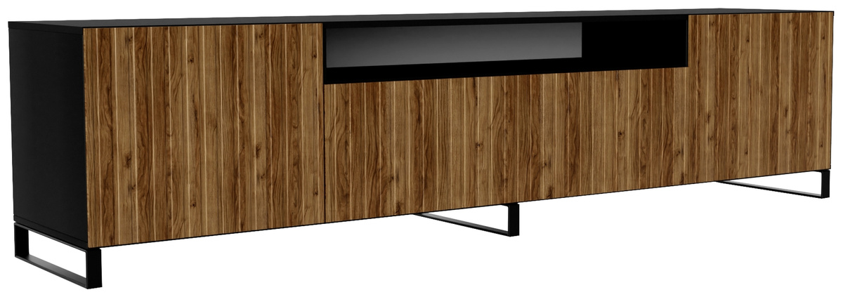 Szafka RTV 200 cm do salonu pod telewizor MAVIO ryflowana