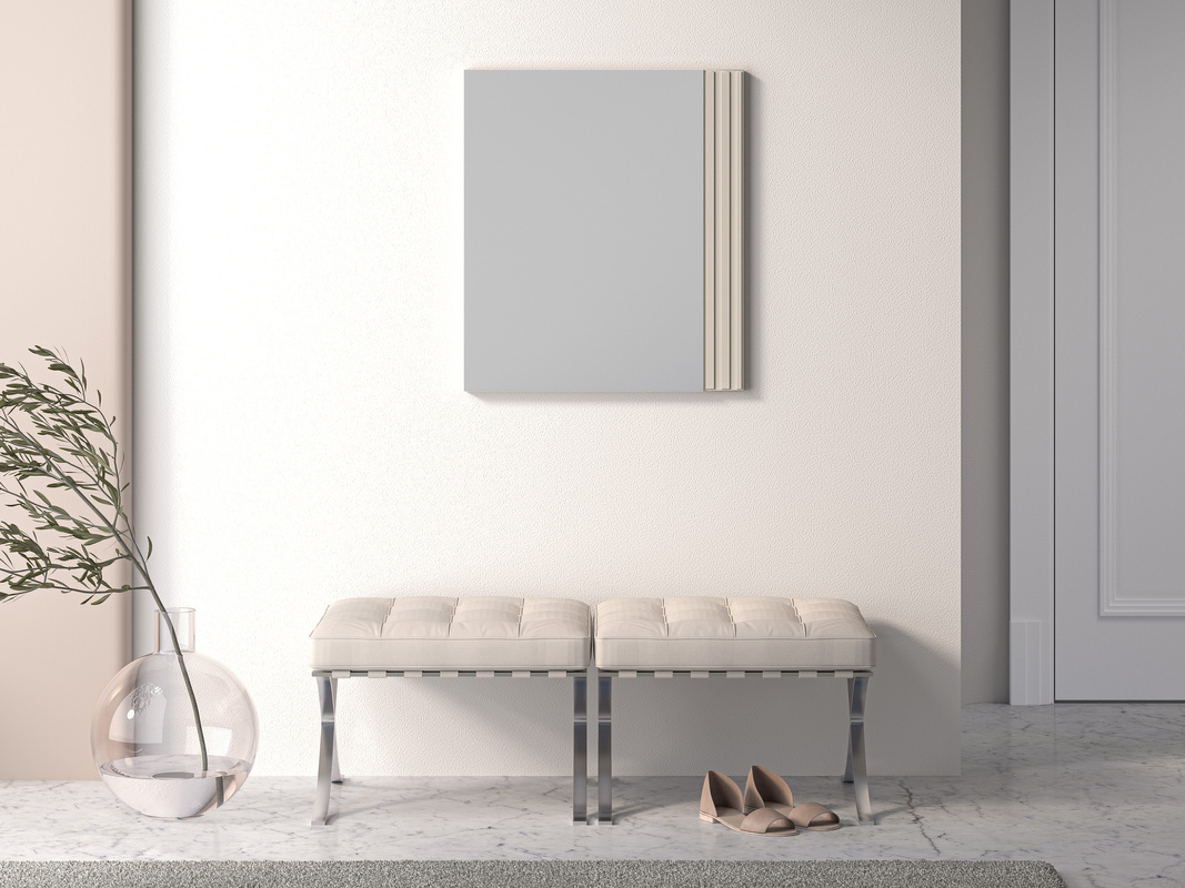 Lustro na ścianę do pokoju prostokątne SOPHIE