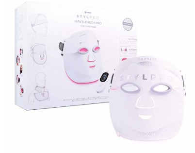 STYLPRO Wavelength Pro LED Mask 5-in-1, maska LED do pielęgnacji skóry twarzy, szyi, dekoltu, pleców i skóry głowy, 548 diod LED