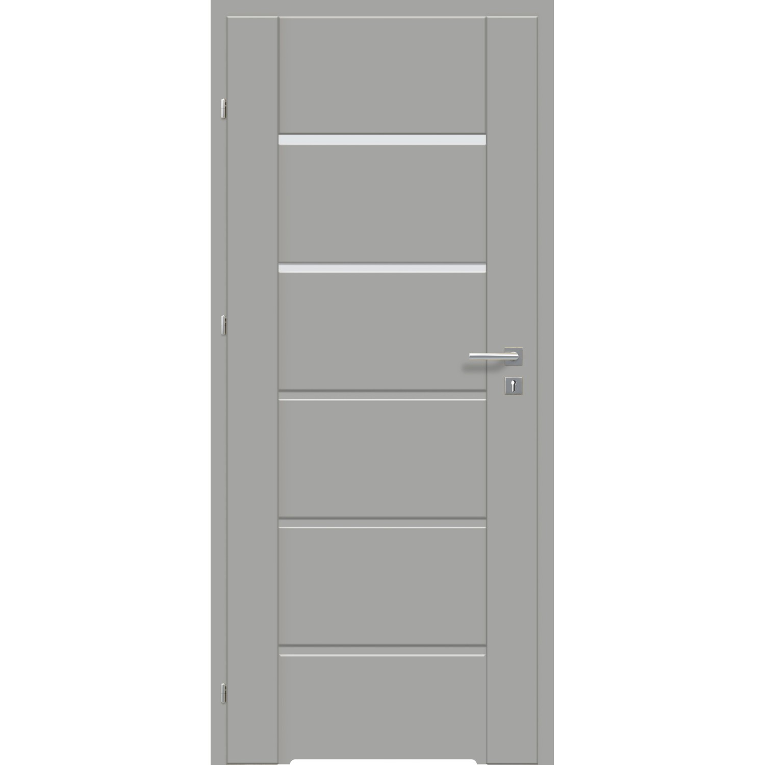 Classen Skrzydło drzwiowe FIDO Szary Mat z podcięciem wentylacyjnym 80L