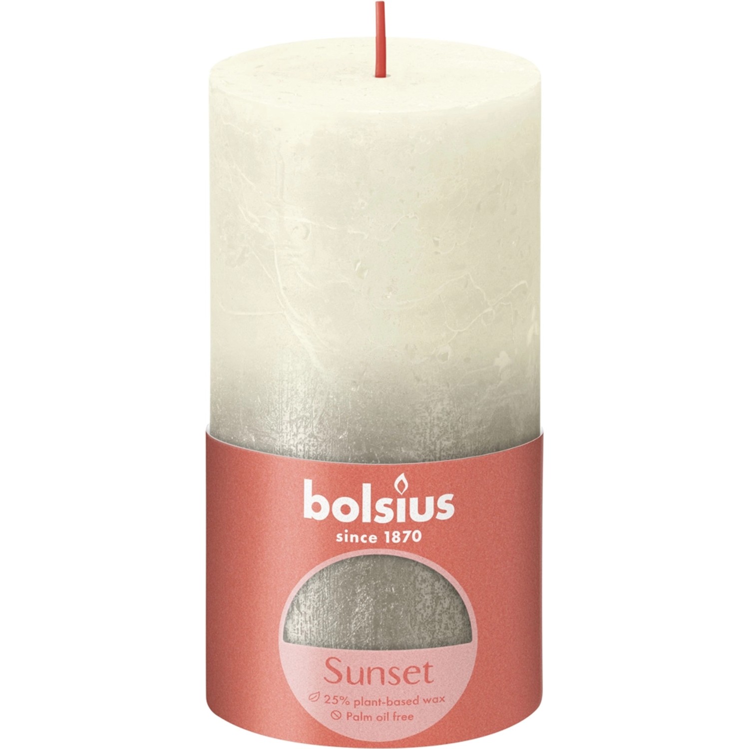 Świeca Rustic perłowy szampański 130/68mm