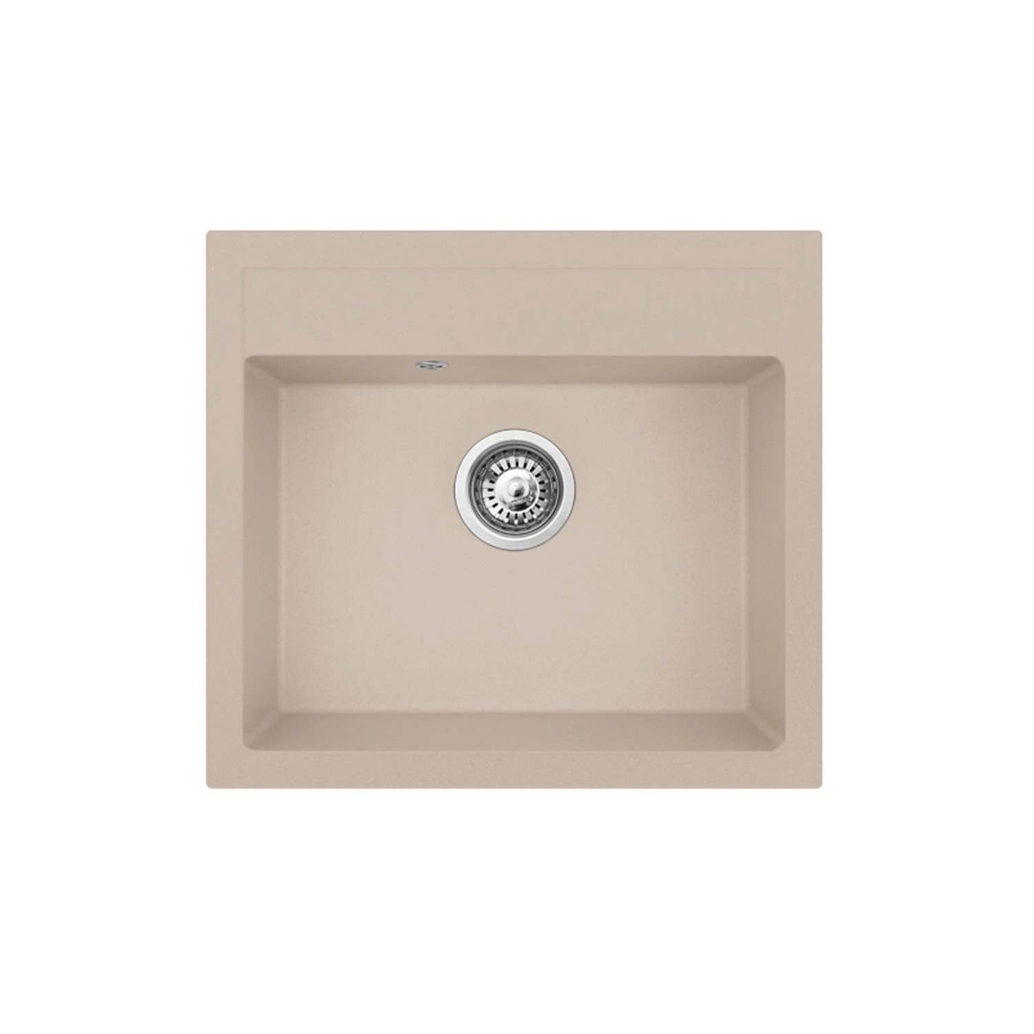 Pyramis Zlewozmywak Poros 1-kom. beż 56x51 cm