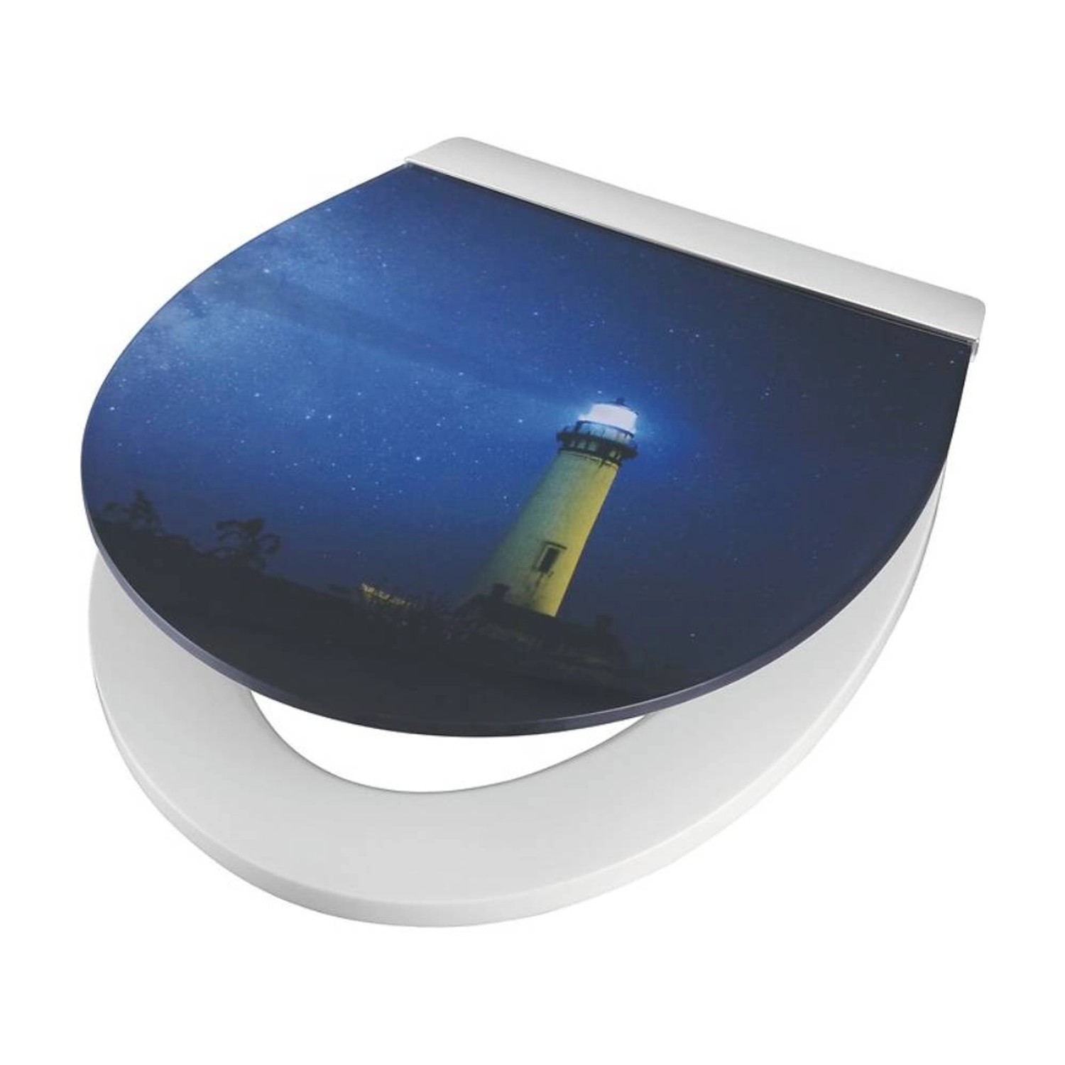 Baliv Deska sedesowa Tambo wolnoopadająca - latarnia morska LED