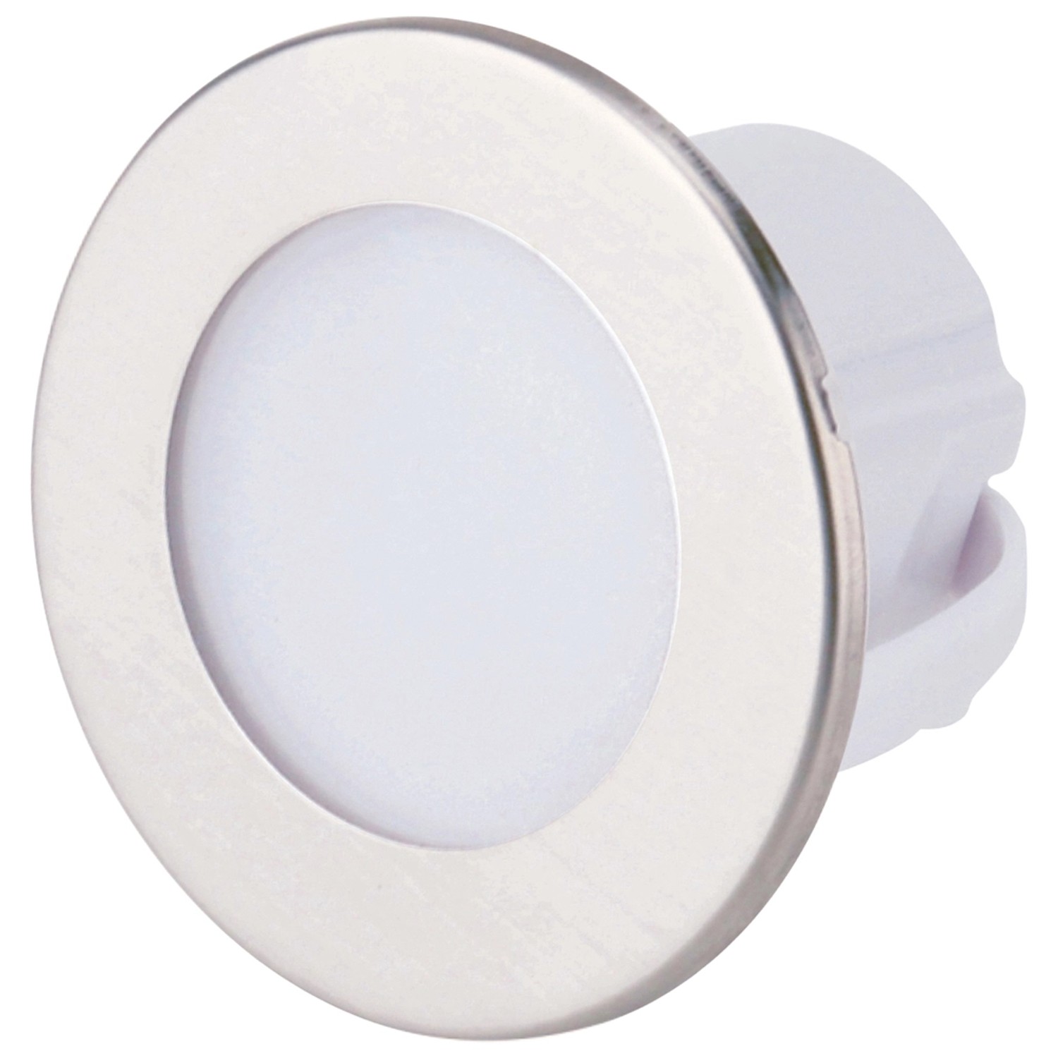 DPM Oprawa schodowa LED okrągła srebrna 1,2W 40 lm 4000K