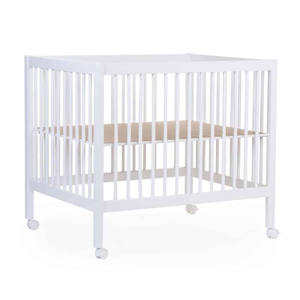 Childhome Drewniany Kojec 95 x 75 cm White